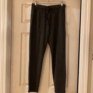 Lou & Grey Sweatpants Dark Charcoal Gray Sz Small